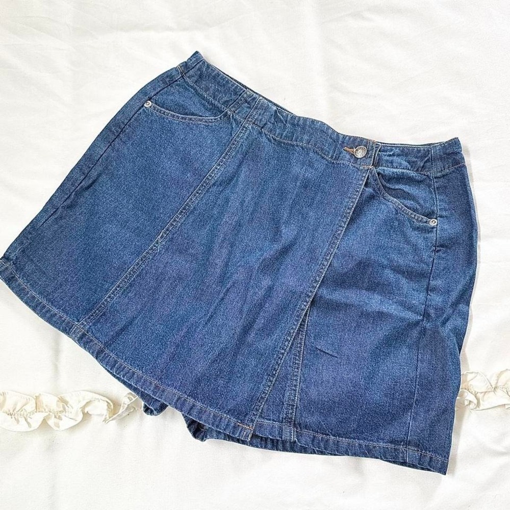 denim skort ‎ Y2K boston proper denim skort size 6
